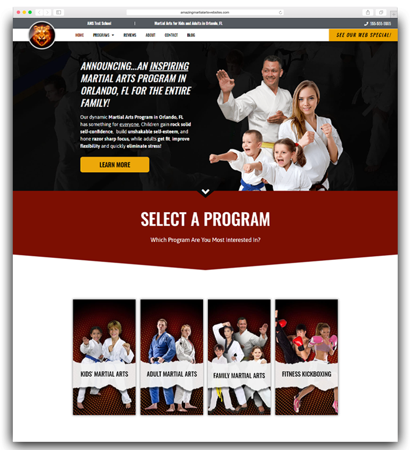 Amazing Martial Arts Websites - #1 Martial Arts Website Themes for Your